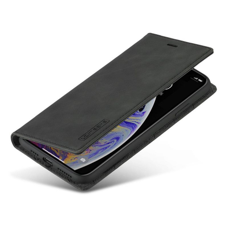 δερματινη θηκη iPhone X Μαύρο / Xs Lc.Imeeke Δερμάτινο Εφέ