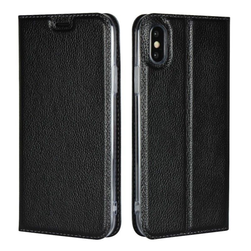 δερματινη θηκη iPhone XS Δέρμα Λίτσι