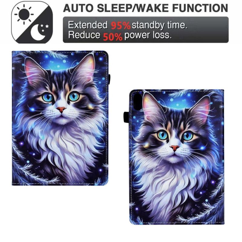 Δερμάτινη Θήκη Κινητού iPad (2025) Θήκες Κινητών Γάτα