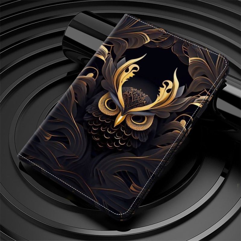 Δερμάτινη Θήκη Κινητού iPad (2025) Θήκες Κινητών Χρυσή Κουκουβάγια