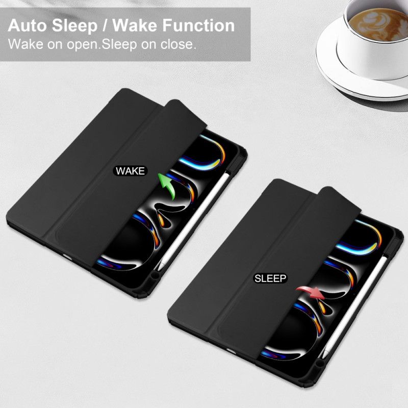 iPad Pro 13 (2025) Διαφανής Θήκη Από Τεχνητό Δέρμα