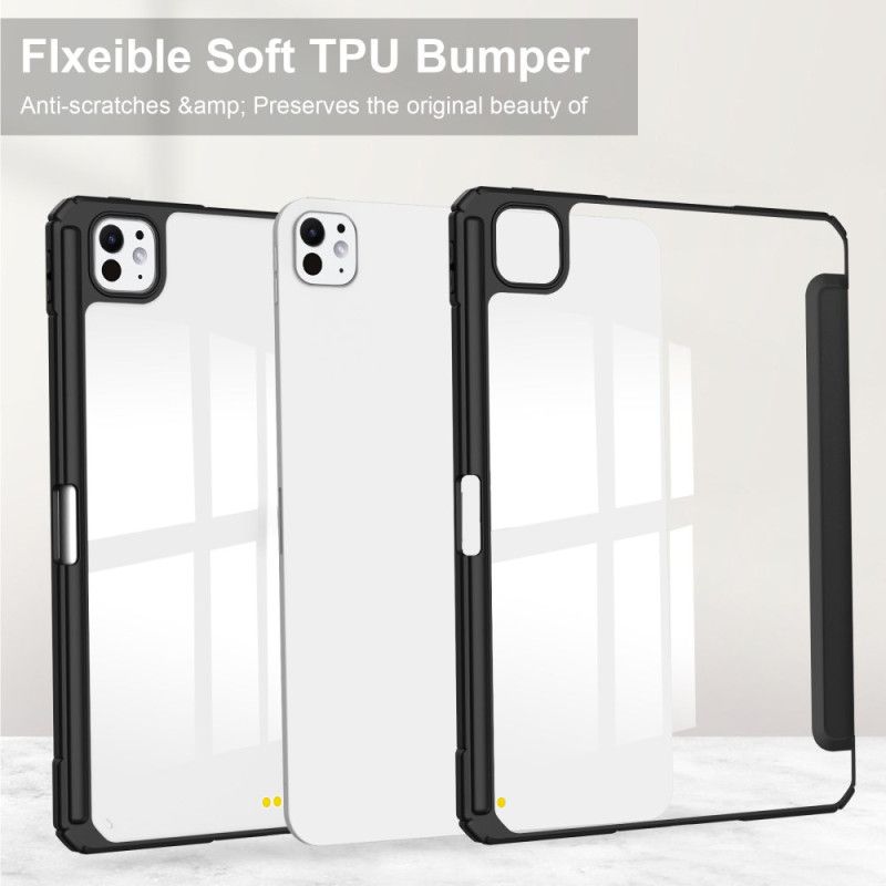 iPad Pro 13 (2025) Διαφανής Θήκη Από Τεχνητό Δέρμα