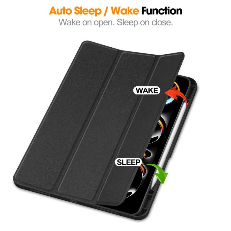 iPad Pro 13 (2025) Θήκη Γραφίδας Από Τεχνητό Δέρμα