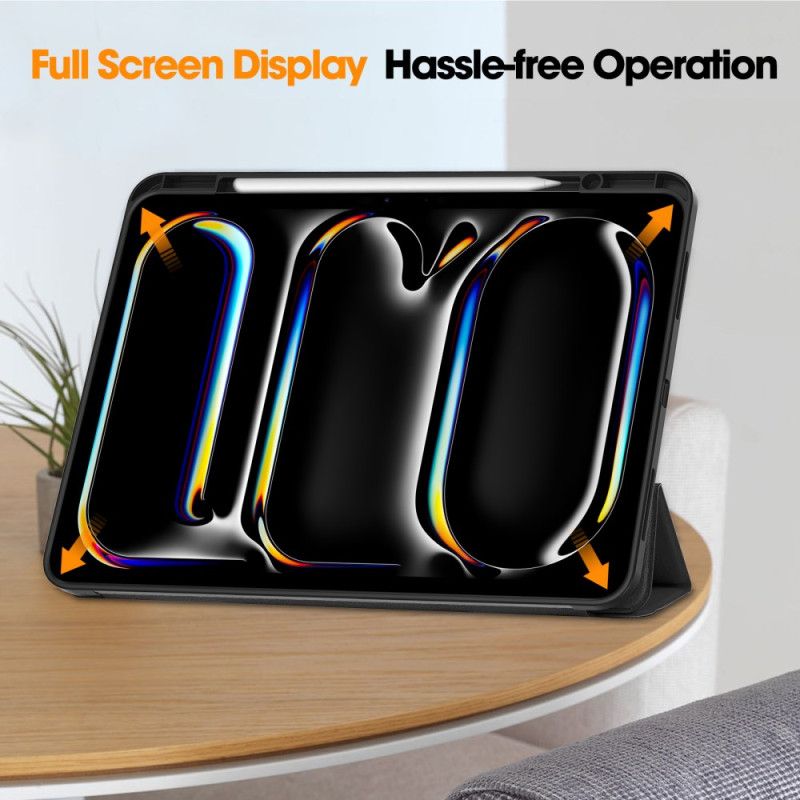 iPad Pro 13 (2025) Θήκη Γραφίδας Από Τεχνητό Δέρμα