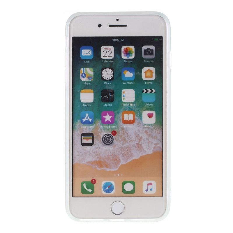 Iphone 8 Plus / 7 Plus Μαρμάρινη Θήκη Σιλικόνης