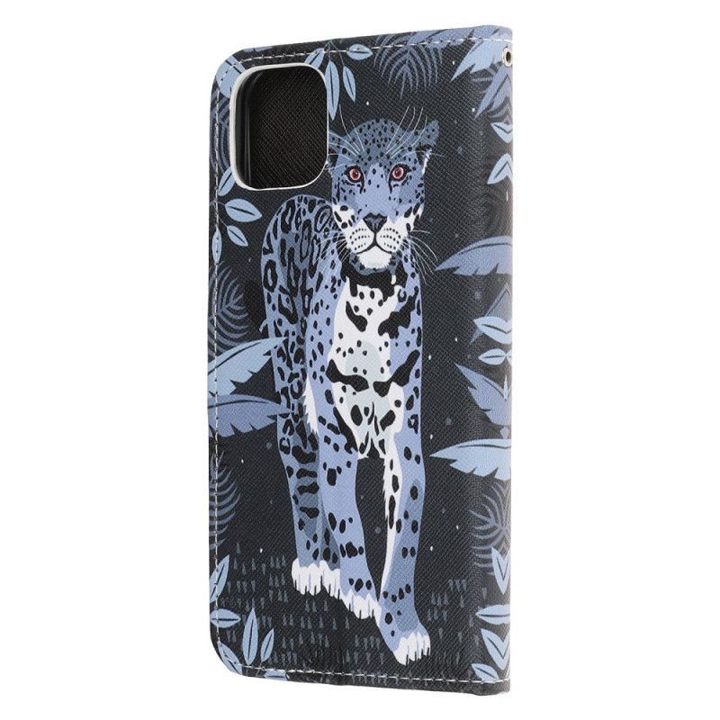 Κάλυμμα Folio iPhone 12 Mini Στρινγκ Λεοπάρ