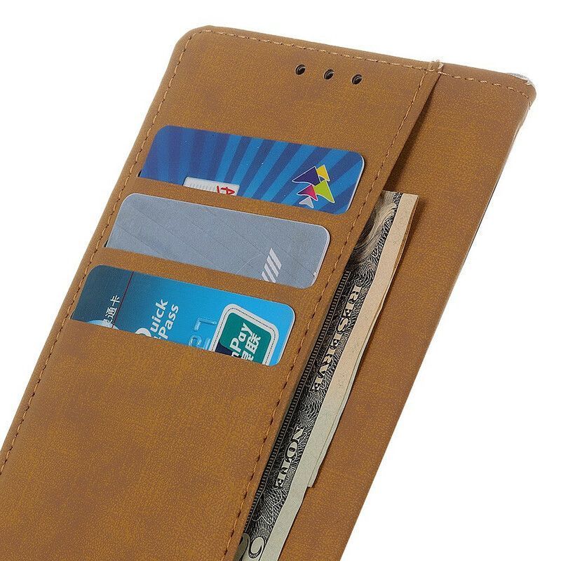 Κάλυμμα Folio iPhone 13 Mini Μαύρο Απλό Δερμάτινο Εφέ