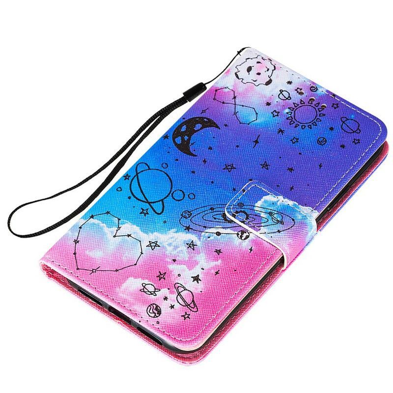 Κάλυμμα Folio iPhone 13 Pro Max Θήκες Κινητών Καρδιά Και Πλανήτες