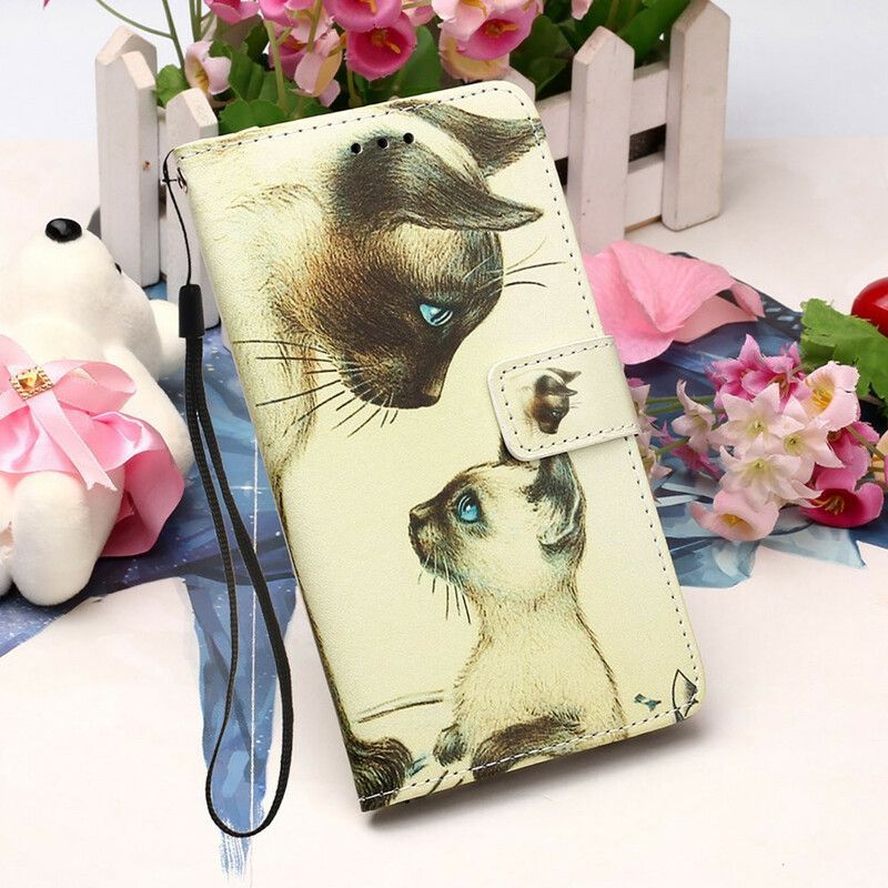 Κάλυμμα Folio iPhone 13 Pro Θήκες Κινητών Γατάκι Και Μαμά