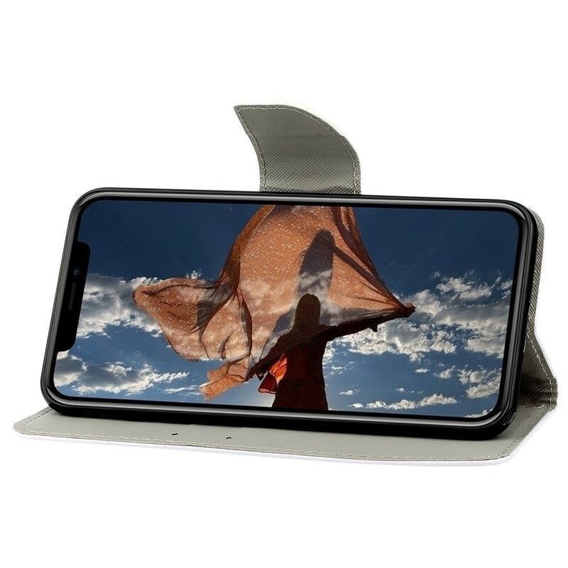 Κάλυμμα Folio iPhone 13 Θήκες Κινητών Πεταλούδες Και Τουλίπες
