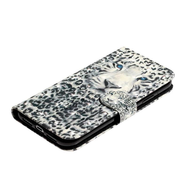 Κάλυμμα Folio iPhone X Μαύρο / Xs Tiger Light Λουράκια