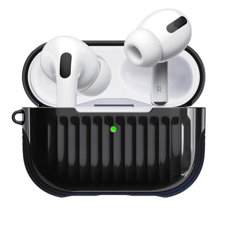 Κάλυμμα Για AirPods Pro Μαύρο Γυαλιστερό Υβριδικό Σχέδιο