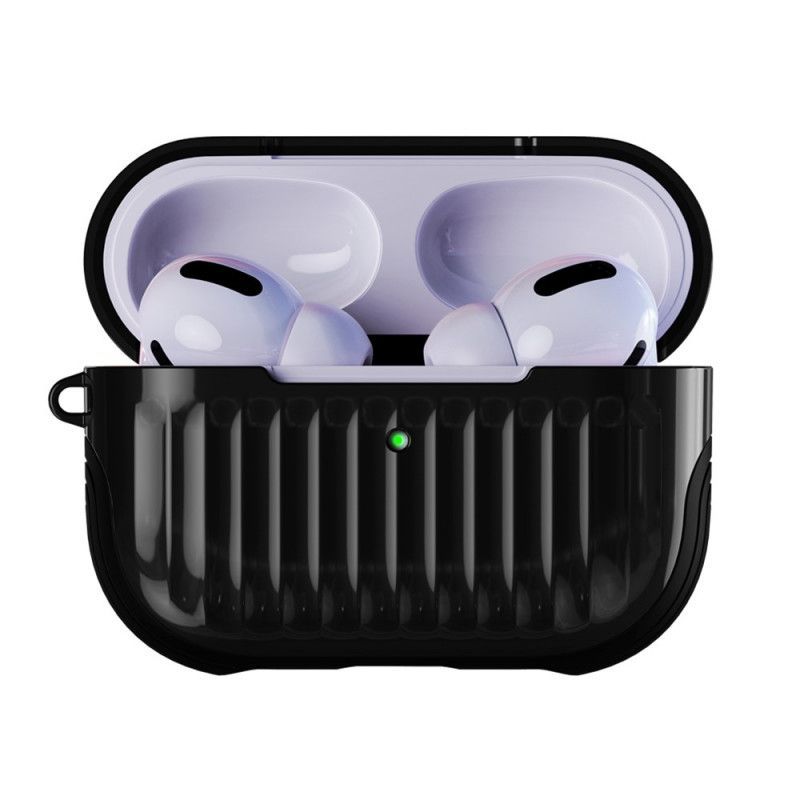 Κάλυμμα Για AirPods Pro Μαύρο Γυαλιστερό Υβριδικό Σχέδιο