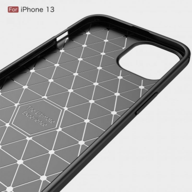Κάλυμμα Για iPhone 13 Μαύρο Βουρτσισμένη Ίνα Άνθρακα