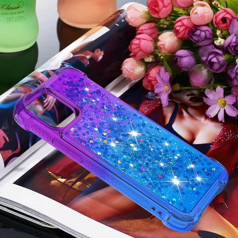Κάλυμμα Για iPhone 13 Ροζ Χρώματα Γκλίτερ
