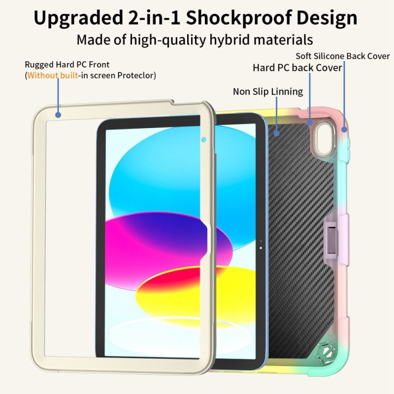 Κάλυμμα iPad (2025) Ανθεκτικό Λουρί Ώμου Πεταλούδα Σιλικόνης