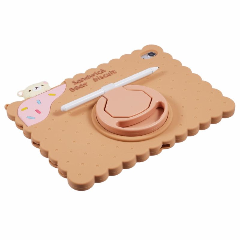 Κάλυμμα iPad (2025) Βάση Λουράκι Ώμου Με Σχέδιο Μπισκότου