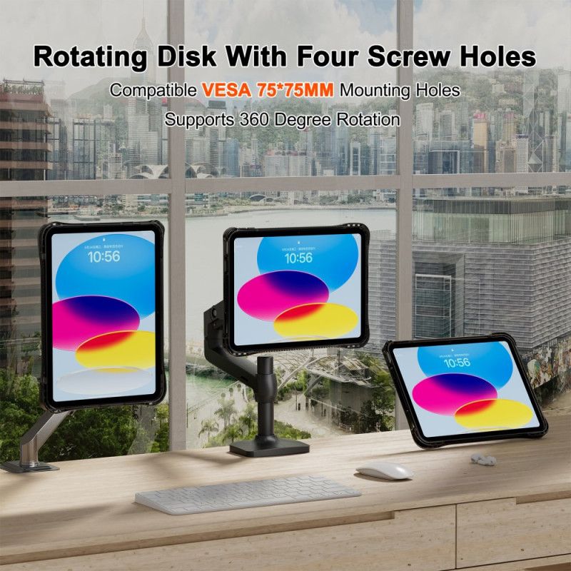 Κάλυμμα iPad (2025) Διαφανής Ενσωματωμένη Βάση