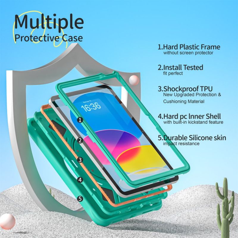 Κάλυμμα iPad (2025) Παιδική Λαβή Και Βάση Δεινοσαύρου