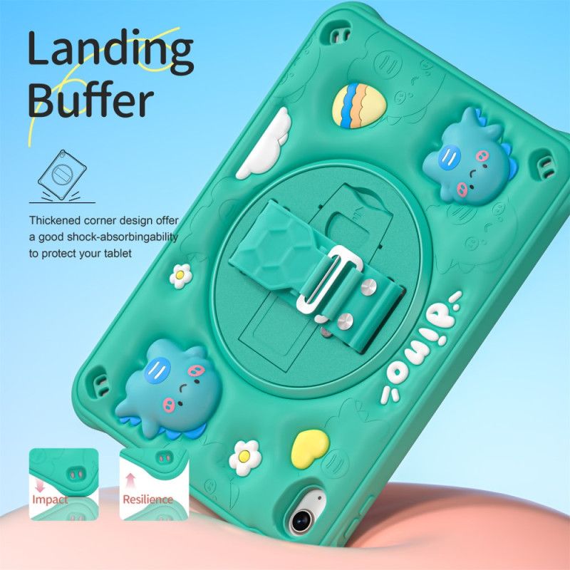 Κάλυμμα iPad (2025) Παιδική Λαβή Και Βάση Δεινοσαύρου