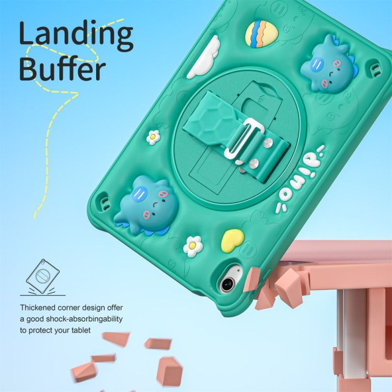 Κάλυμμα iPad (2025) Παιδική Λαβή Και Βάση Δεινοσαύρου