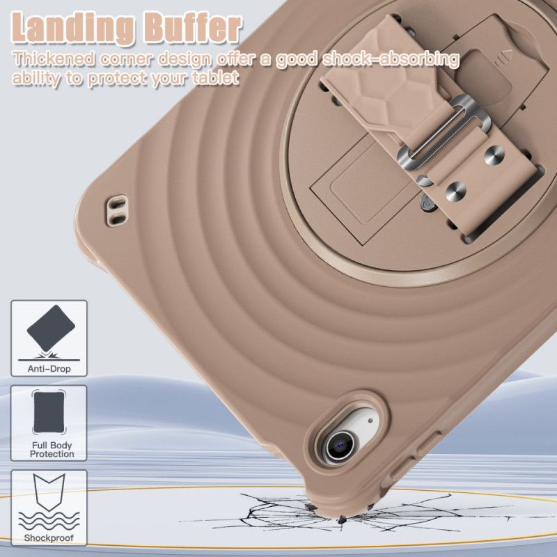 Κάλυμμα iPad (2025) Περιστρεφόμενη Βάση 360 Μοιρών Και Λουράκι Ώμου