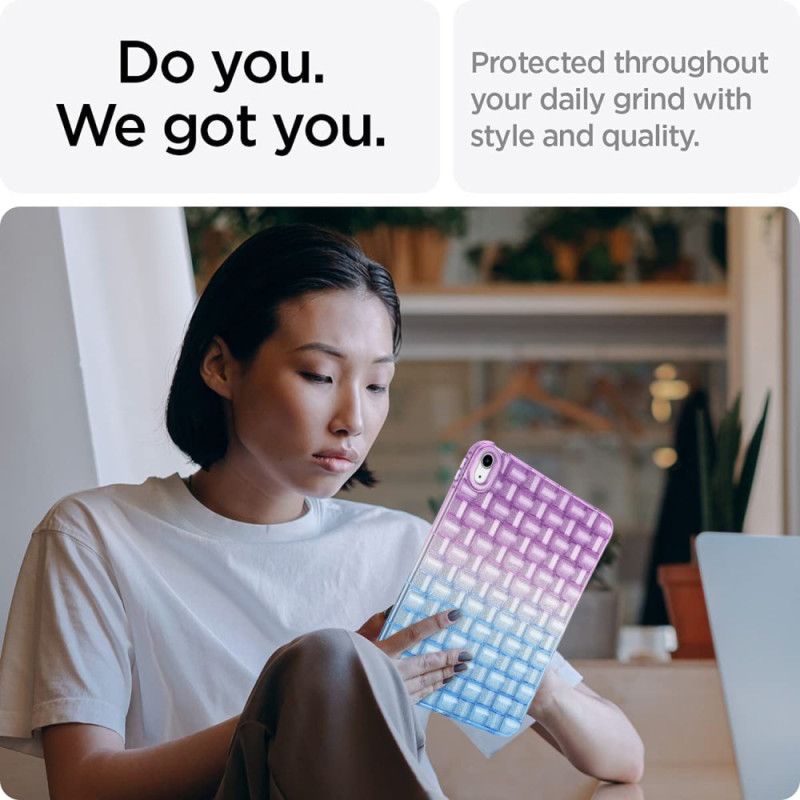 Κάλυμμα iPad (2025) Πλεγμένο Σχέδιο Σιλικόνης