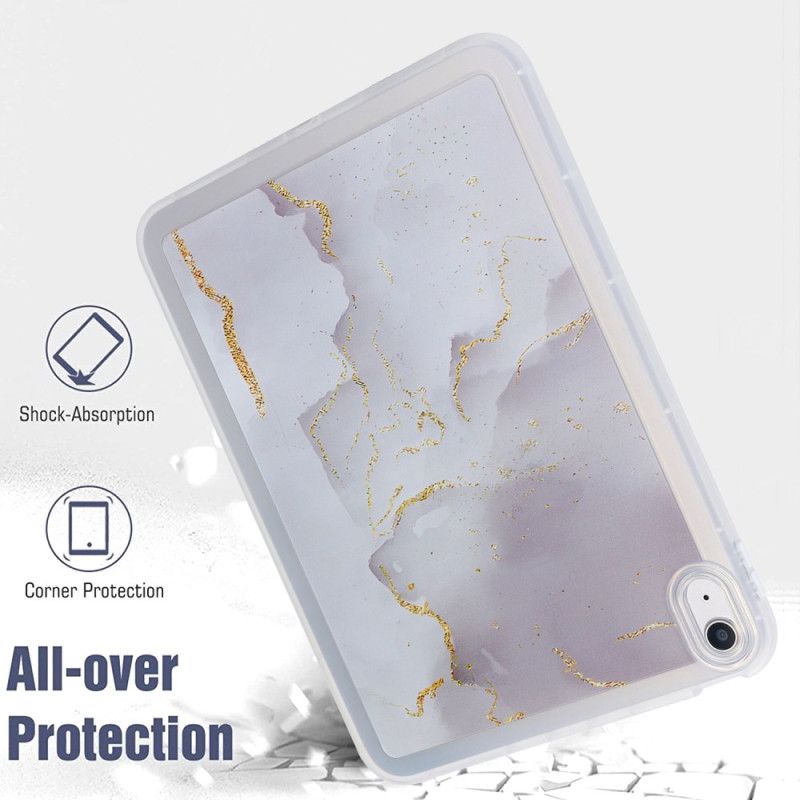 Κάλυμμα iPad (2025) Σχεδιασμός Από Σιλικόνη Με Μάρμαρο Σιλικόνης