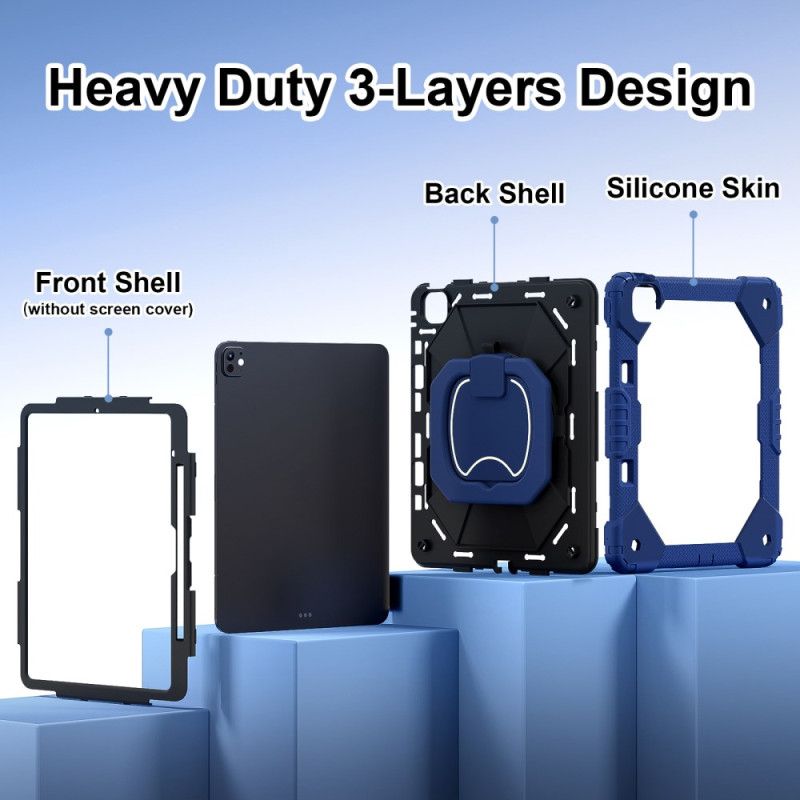 Κάλυμμα iPad Pro 13 (2025) Δίχρωμη Βάση Και Ιμάντας Ώμου