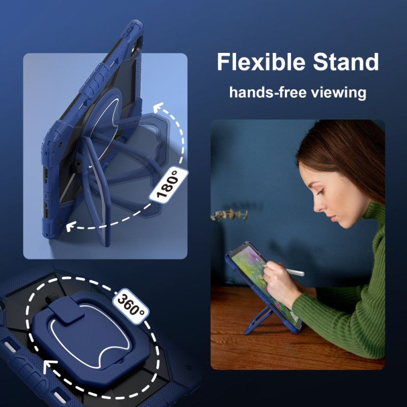 Κάλυμμα iPad Pro 13 (2025) Δίχρωμη Βάση Και Ιμάντας Ώμου