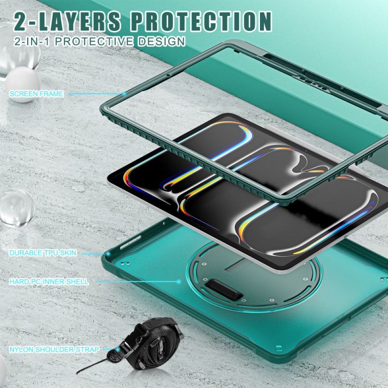 Κάλυμμα iPad Pro 13 (2025) Ιμάντας Χεριού Βάση Και Ιμάντας Ώμου