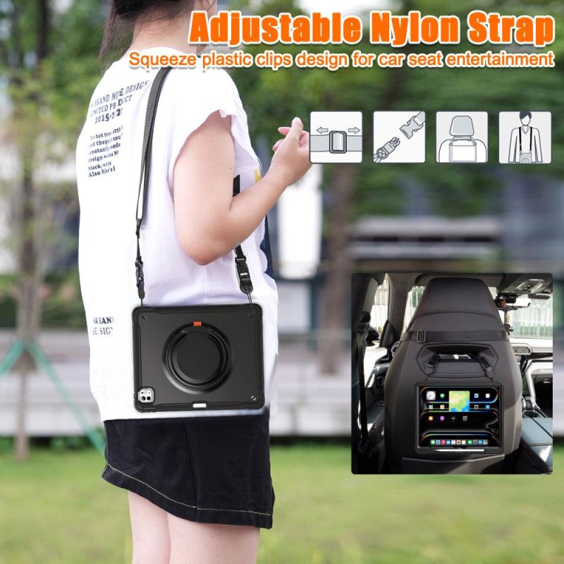 Κάλυμμα iPad Pro 13 (2025) Περιστρεφόμενη Βάση Και Ιμάντας Ώμου