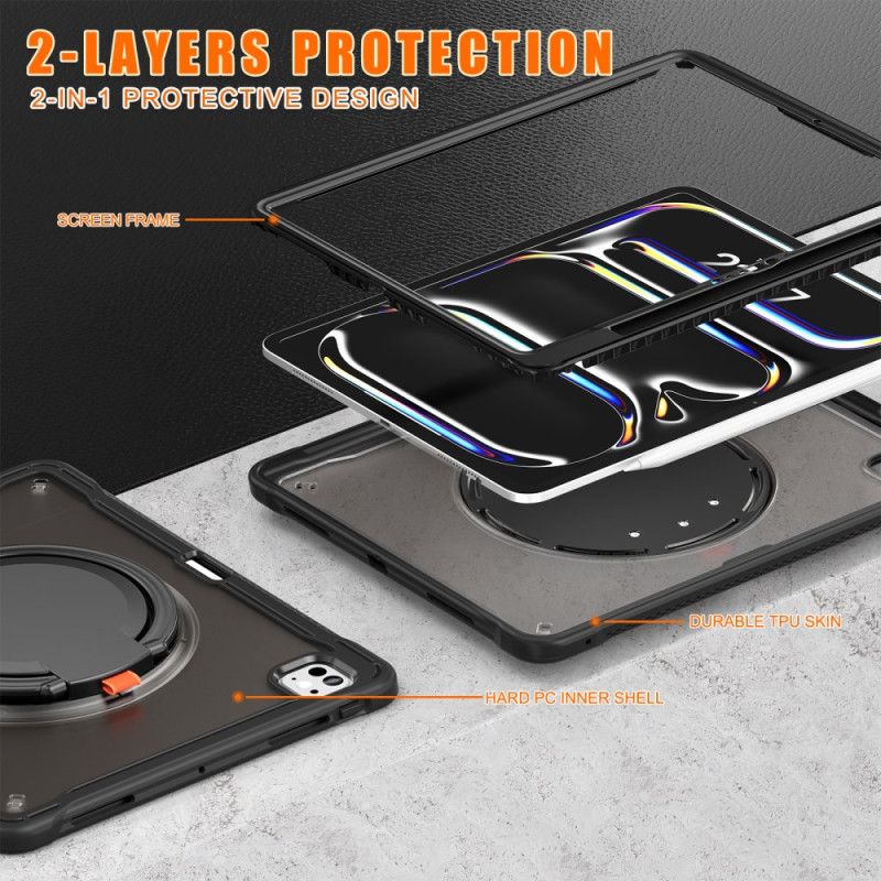 Κάλυμμα iPad Pro 13 (2025) Περιστρεφόμενη Βάση Και Θήκη Γραφίδας