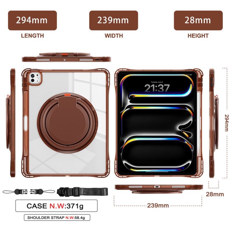 Κάλυμμα iPad Pro 13 (2025) Ρυθμιζόμενη Βάση Και Ιμάντας Ώμου