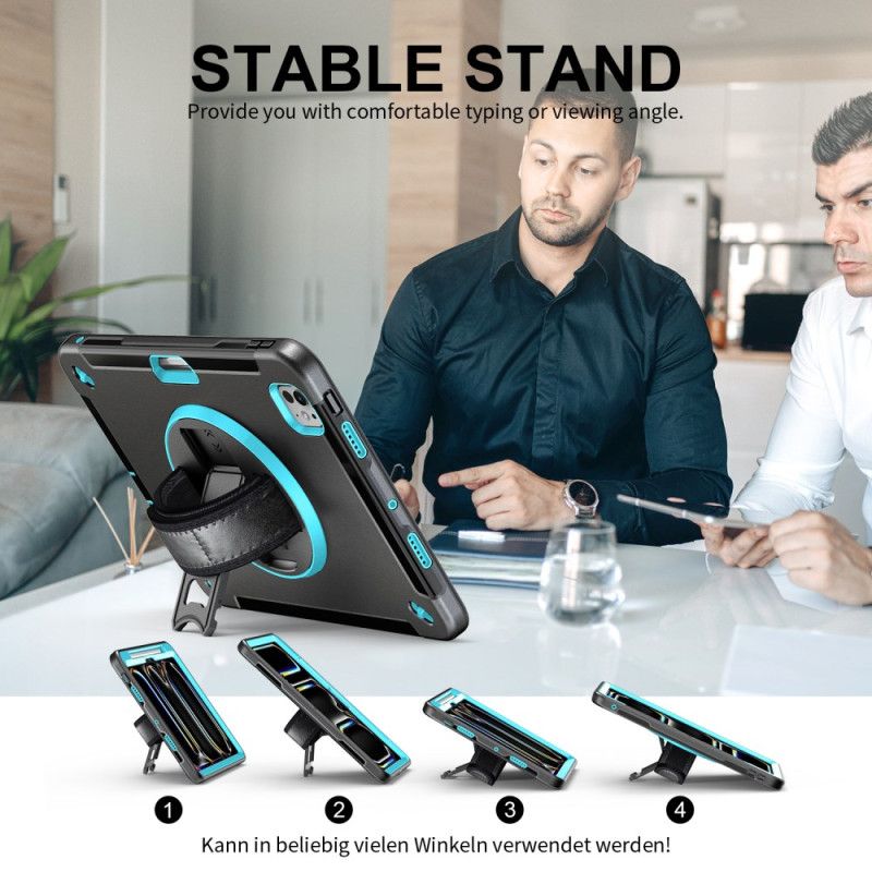 Κάλυμμα iPad Pro 13 (2025) Θήκες Κινητών Ανθεκτική Βάση Δαχτυλιδιού Και Ιμάντας Ώμου