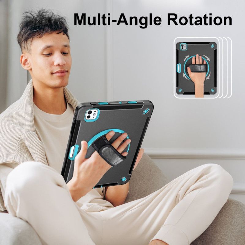 Κάλυμμα iPad Pro 13 (2025) Θήκες Κινητών Ανθεκτική Βάση Δαχτυλιδιού Και Ιμάντας Ώμου