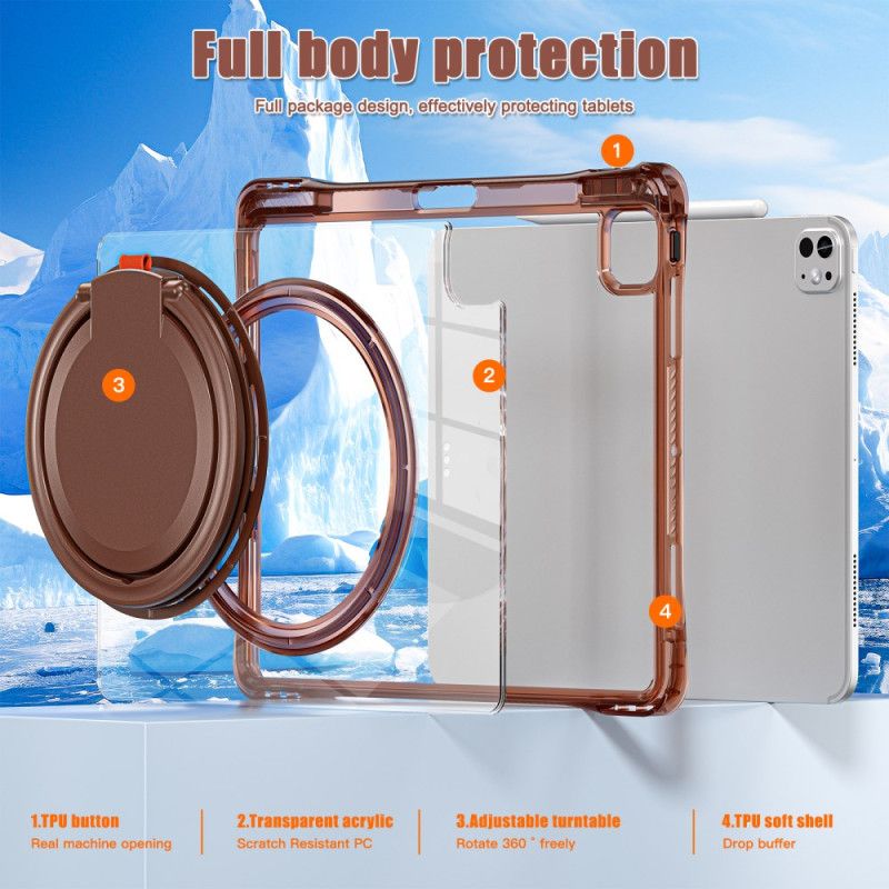 Κάλυμμα iPad Pro 13 (2025) Θήκες Κινητών Λαβή Περιστροφής