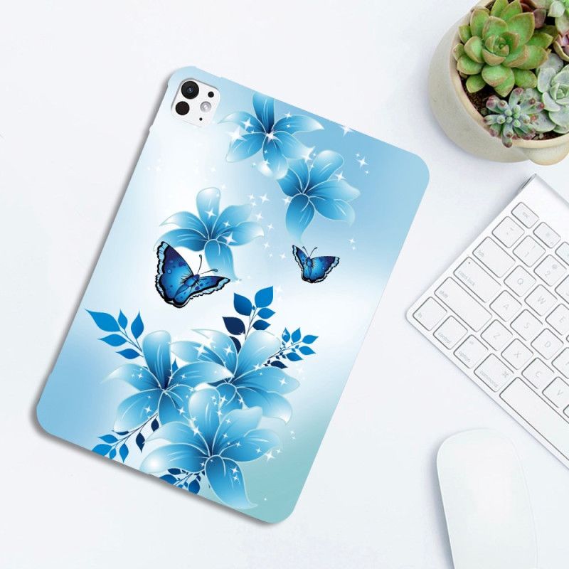 Κάλυμμα iPad Pro 13 (2025) Θήκες Κινητών Μπλε Πεταλούδες