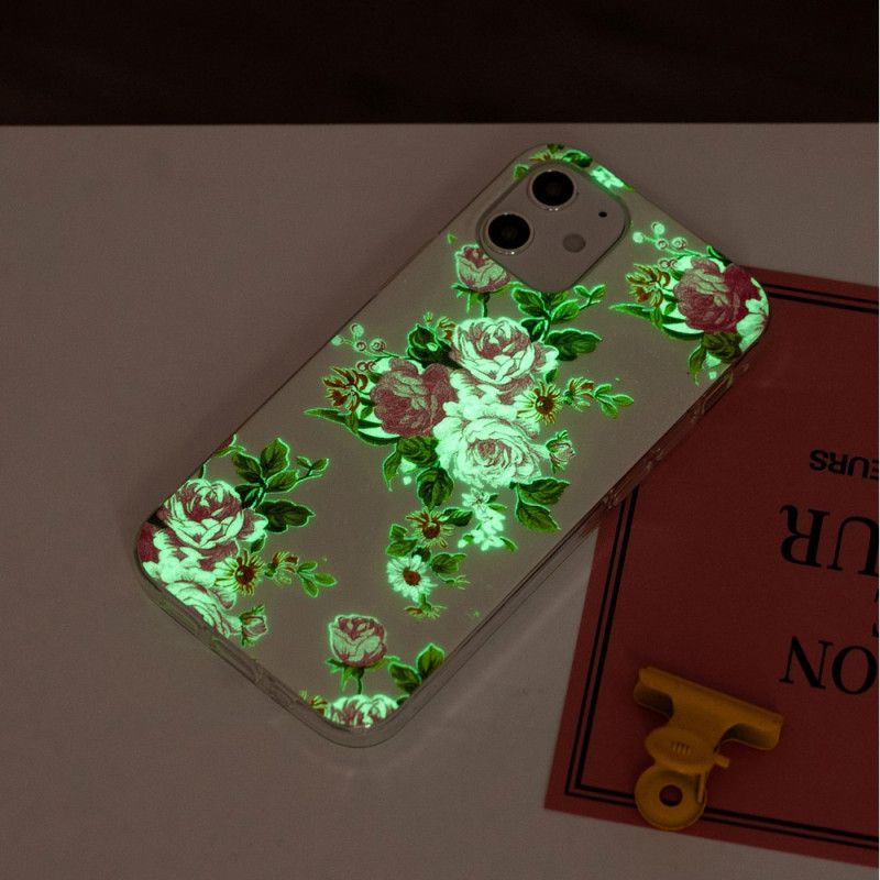 Κάλυμμα iPhone 12 Mini Φθορίζοντα Λουλούδια Ελευθερίας Πρωτότυπος