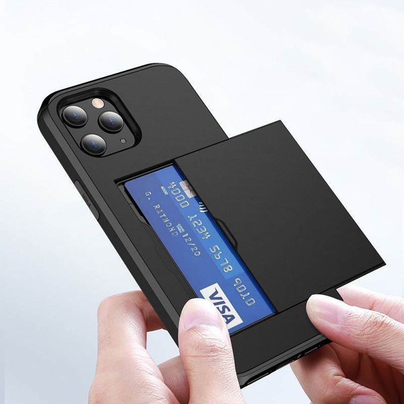 Κάλυμμα iPhone 12 Mini Μαύρο Άκαμπτη Θήκη Κάρτας