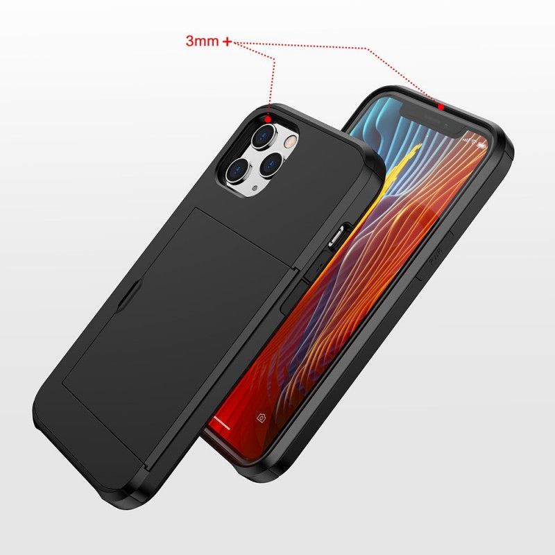 Κάλυμμα iPhone 12 Mini Μαύρο Άκαμπτη Θήκη Κάρτας