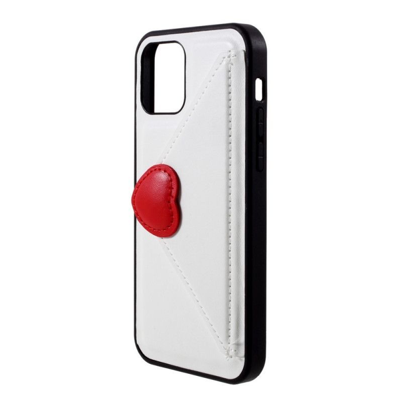 Κάλυμμα iPhone 12 Mini Μαύρο Θήκη Κάρτας Καρδιάς