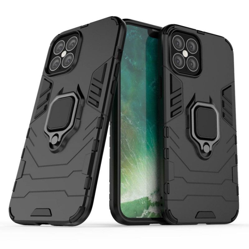 Κάλυμμα iPhone 12 Pro Max Μαύρο Ανθεκτικός Δακτύλιος