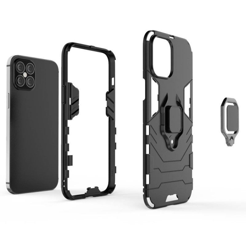 Κάλυμμα iPhone 12 Pro Max Μαύρο Ανθεκτικός Δακτύλιος