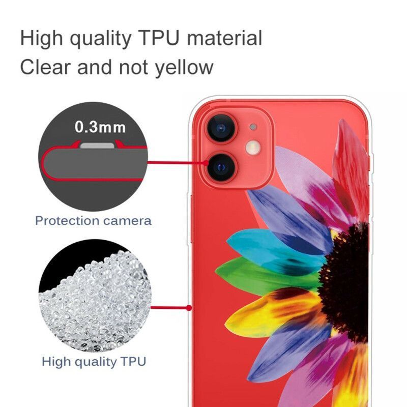 Κάλυμμα iPhone 13 Mini Πολύχρωμο Λουλούδι Πρωτότυπος