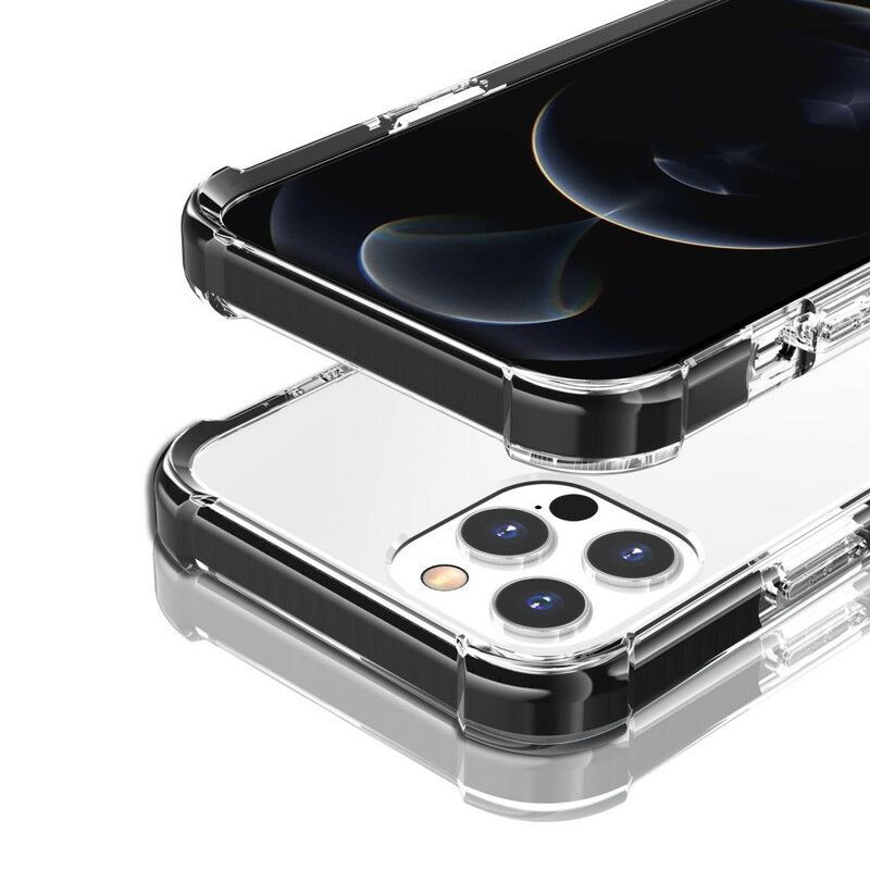 Κάλυμμα iPhone 13 Pro Μαύρο Διαφανείς Άκρες Σιλικόνης