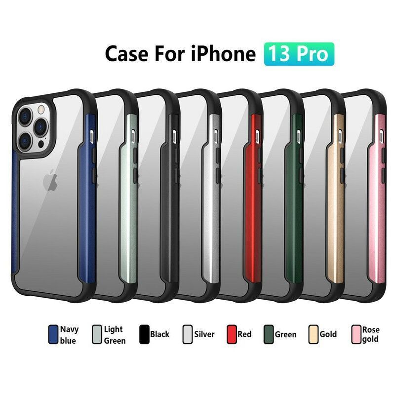 Κάλυμμα iPhone 13 Pro Μαύρο Καθαρά Υβριδικά Άκρα Προφυλακτήρα
