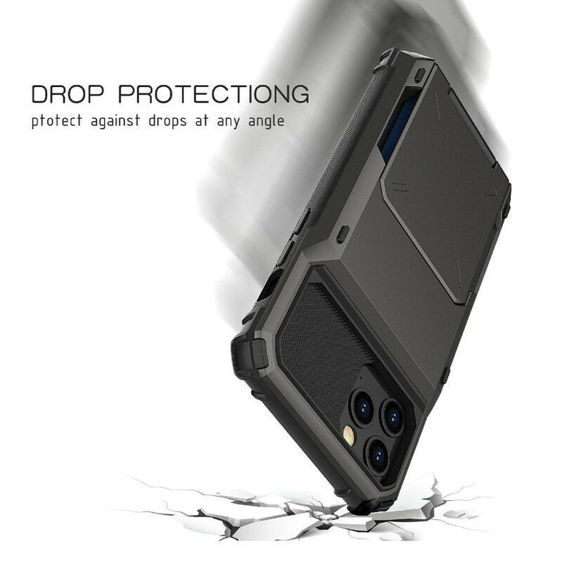 Κάλυμμα iPhone 13 Pro Μαύρο Θήκη Κάρτας Σε Στυλ Ανατροπής
