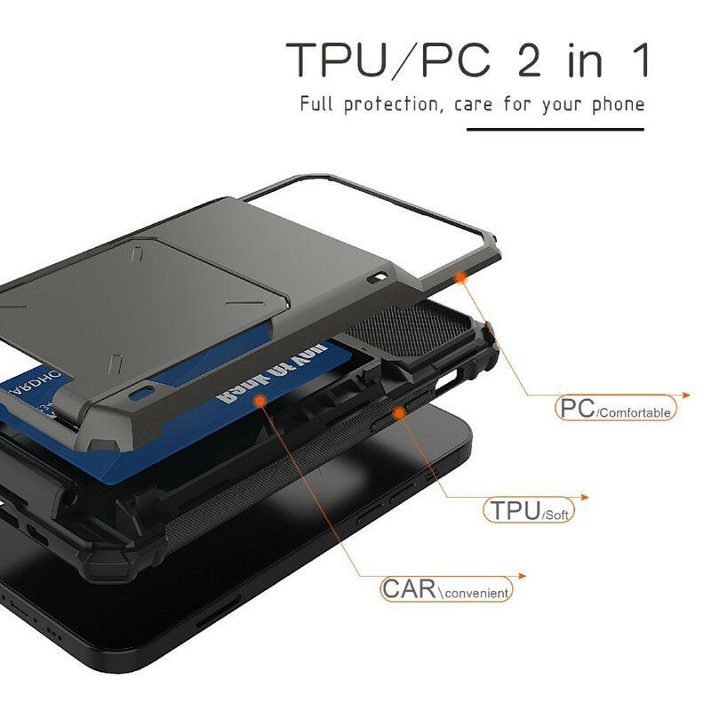 Κάλυμμα iPhone 13 Pro Μαύρο Θήκη Κάρτας Σε Στυλ Ανατροπής