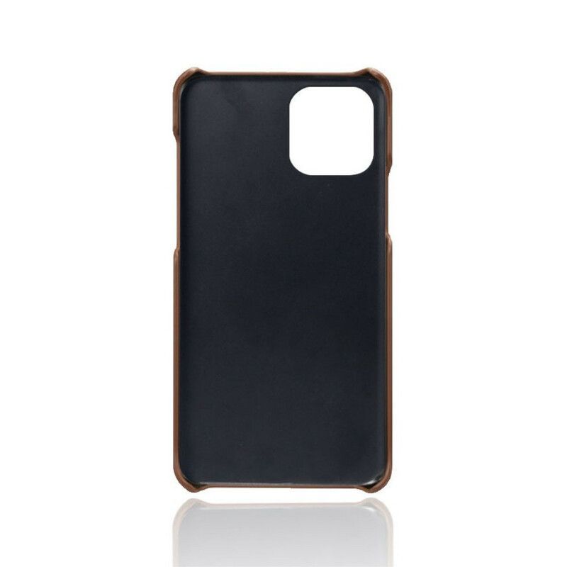Κάλυμμα iPhone 13 Pro Max Μαύρο Δερμάτινο Εφέ Ksq
